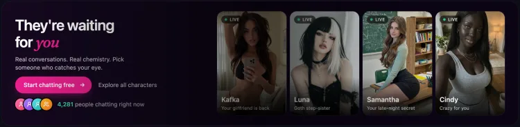 Start chatting free